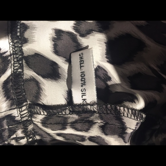 Walter 100% silk animal print top - Picture 4 of 5